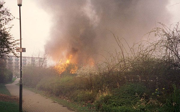 Brand der Grundschule Helfe 1993