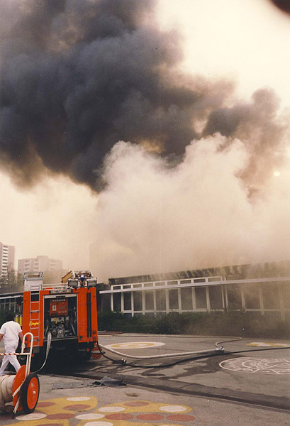 Brand der Grundschule Helfe 1993