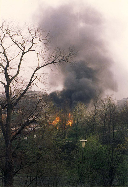 Brand der Grundschule Helfe 1993