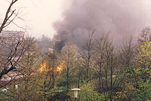 Brand der Grundschule Helfe 1993