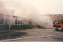 Brand der Grundschule Helfe 1993