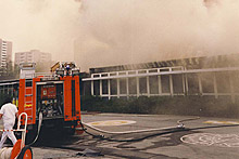 Brand der Grundschule Helfe 1993