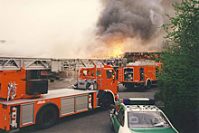 Brand der Grundschule Helfe 1993