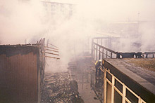 Brand der Grundschule Helfe 1993