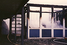 Brand der Grundschule Helfe 1993